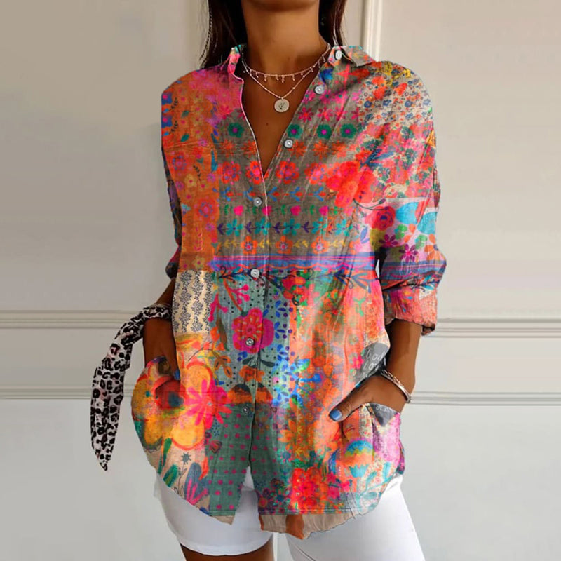 Vivienne – Floral Blouse for Effortless Elegance