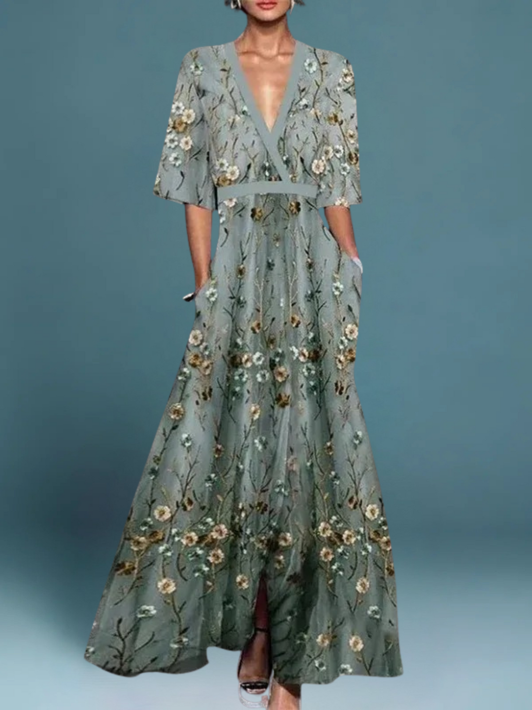 Kate – Floral Maxi Dress for Effortless Elegance