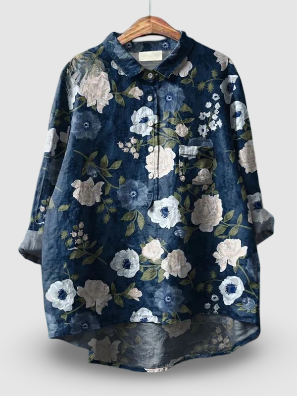 Fynlee – Women's Floral Art Print Shirt