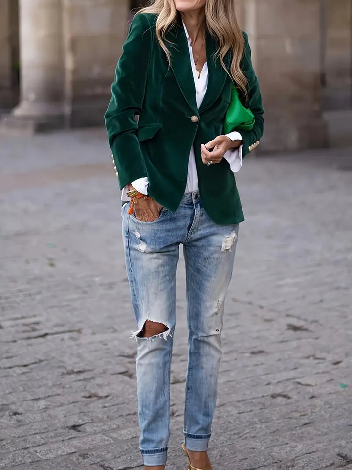 Savannah - Elegant Velvet Blazer
