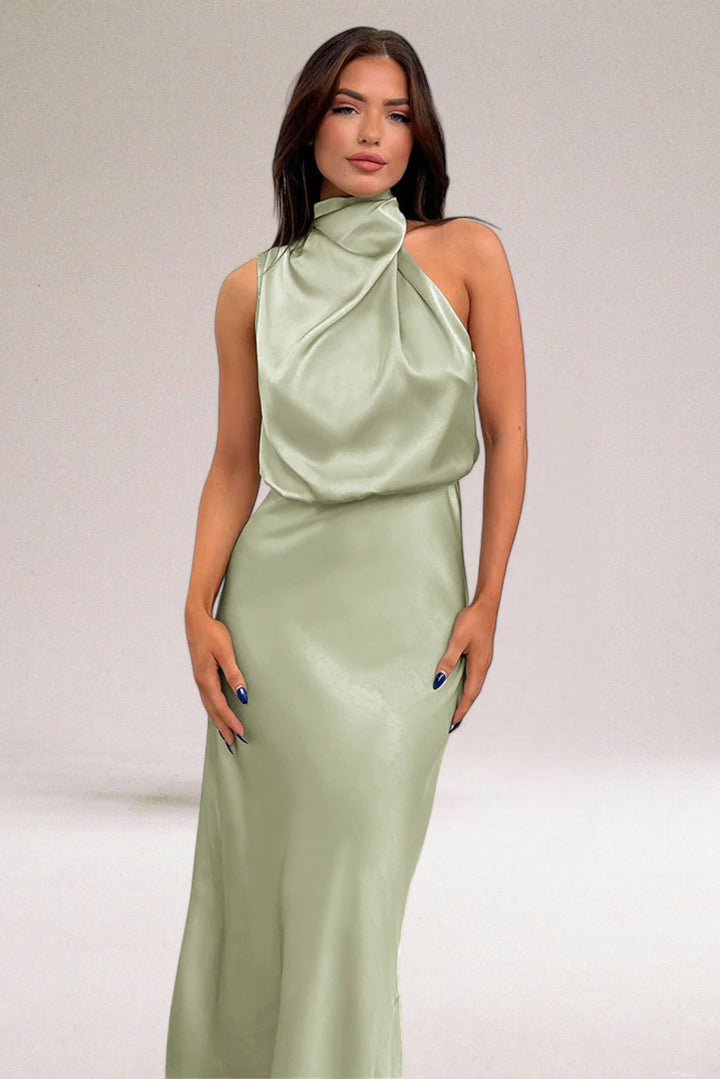Ember – Women's Glamorous Halter Maxi Dress