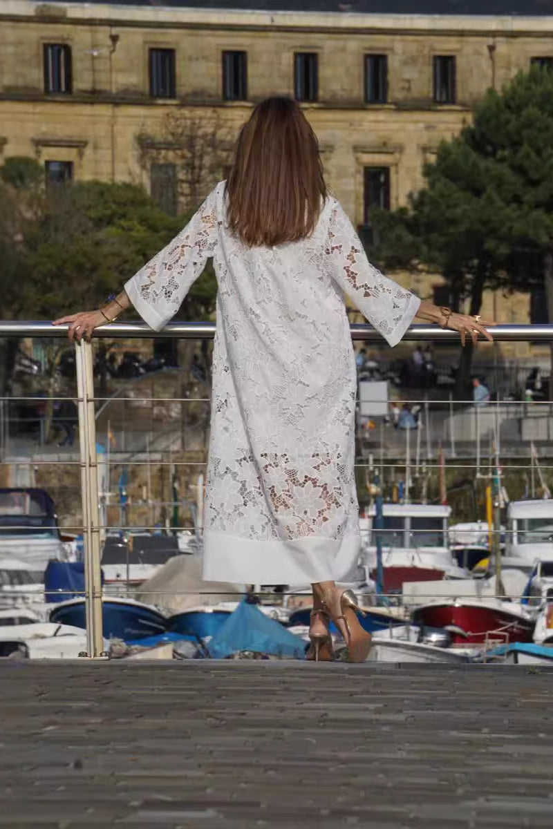Clover - Modern Flowing Refined Lace Dress