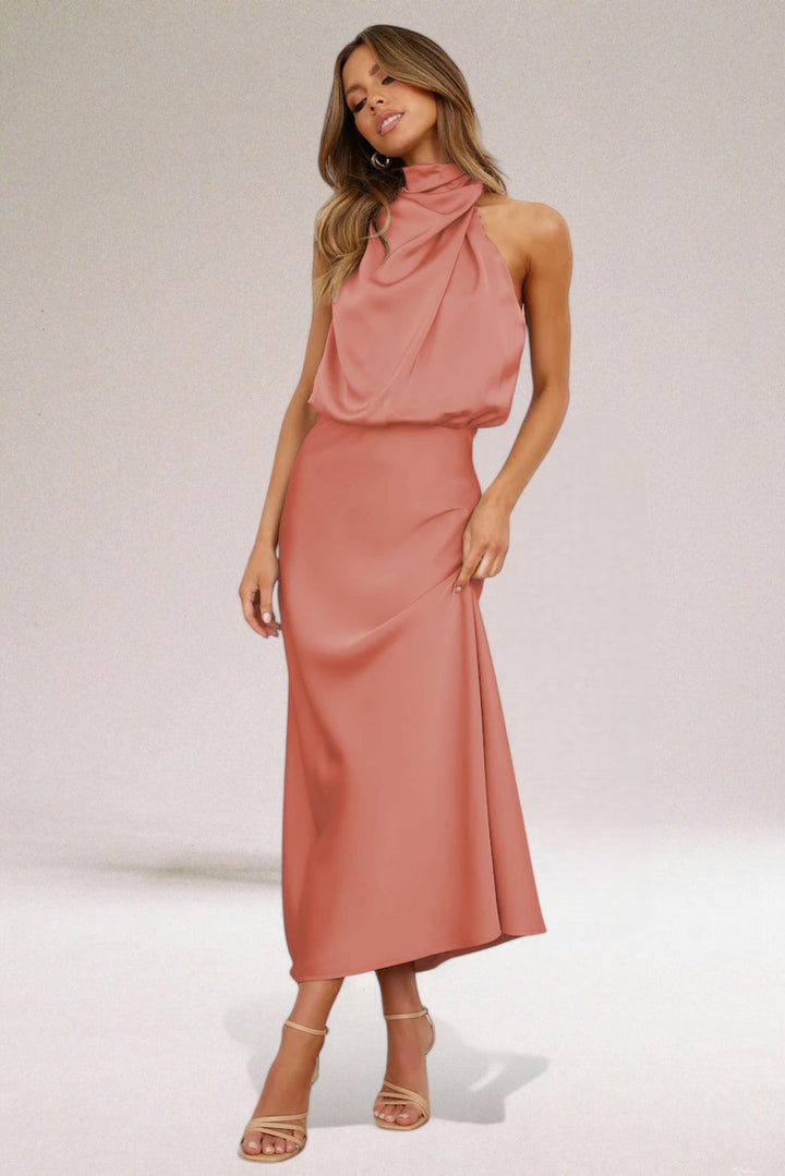 Ember – Women's Glamorous Halter Maxi Dress
