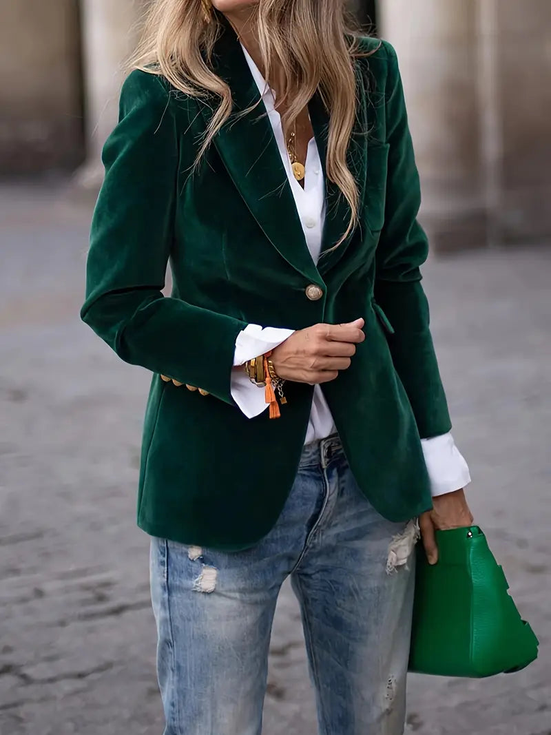 Savannah - Elegant Velvet Blazer