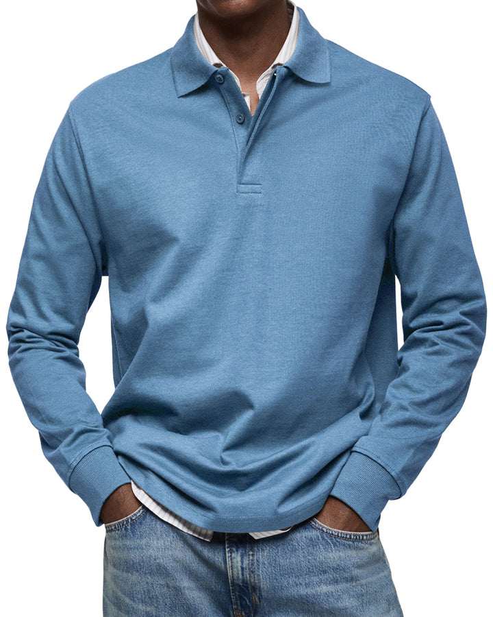 Thea – Casual Longsleeve Polo for Refined Comfort