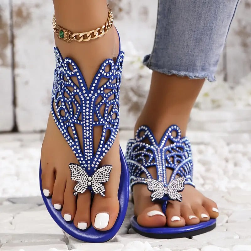 Vrai – Stylish Leather Sandal with Butterfly Cover