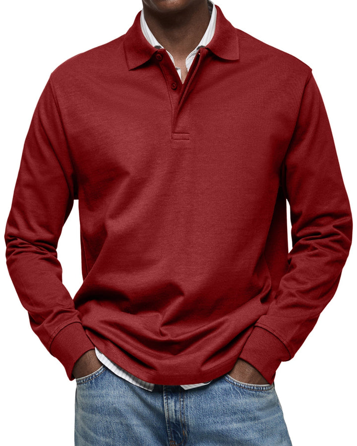 Thea – Casual Longsleeve Polo for Refined Comfort