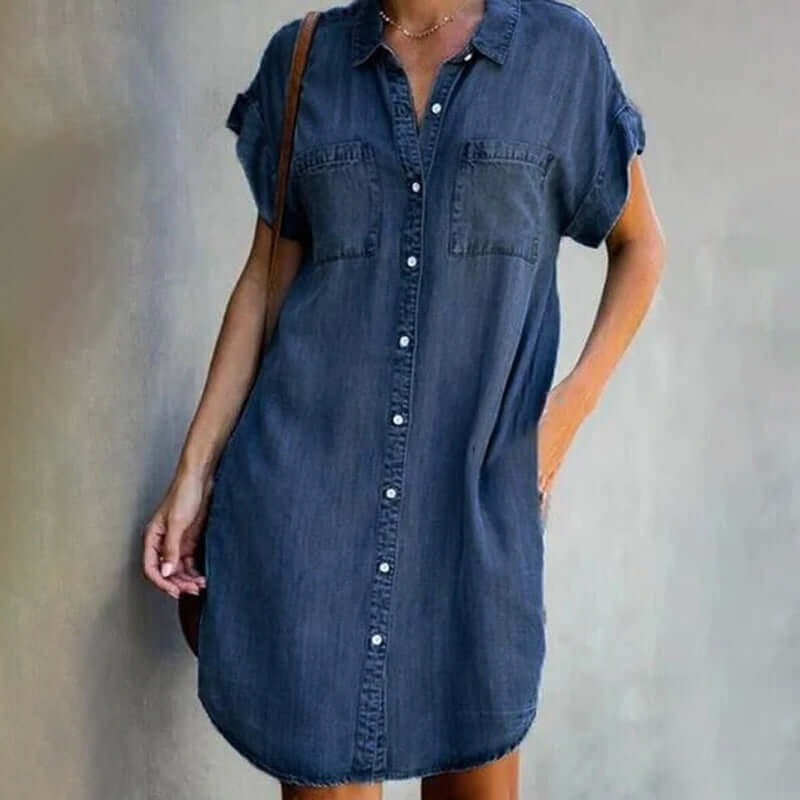 True – Elegant Denim Dress