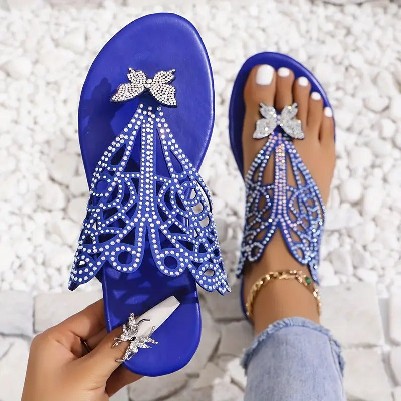 Vrai – Stylish Leather Sandal with Butterfly Cover
