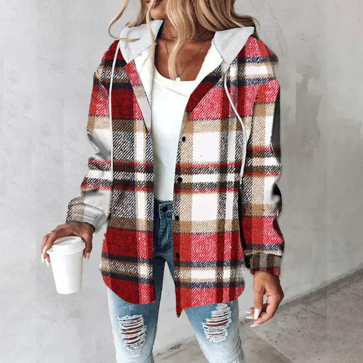Lilith – Plaid Shirt Jacket for Effortless Elegance