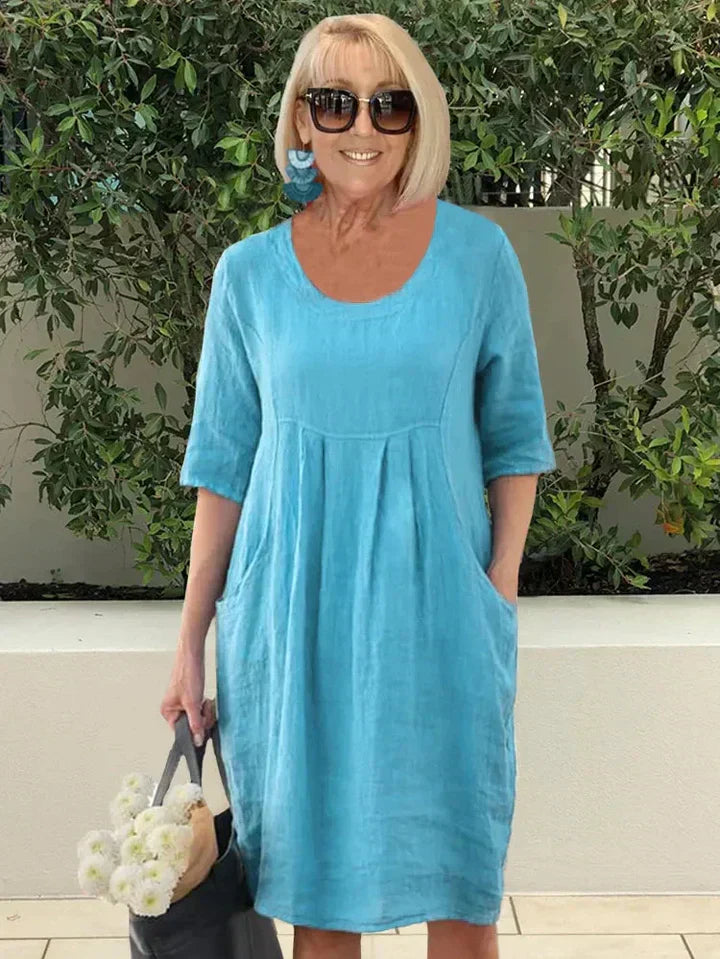 Rain – Loose Cotton Dress
