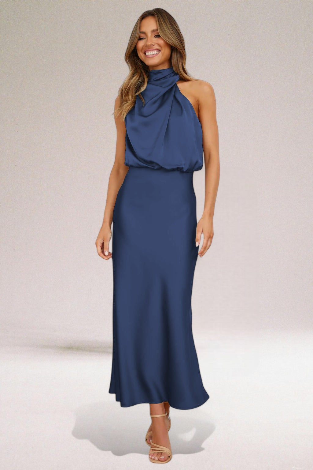Ember – Women's Glamorous Halter Maxi Dress