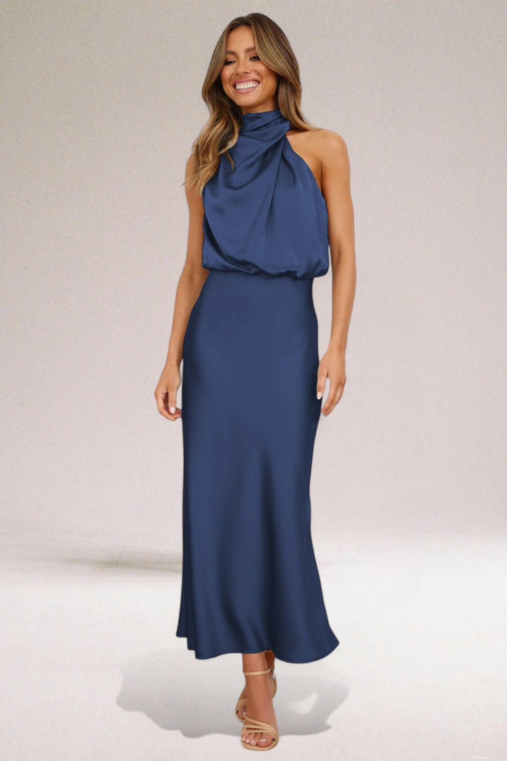 Ember – Women's Glamorous Halter Maxi Dress
