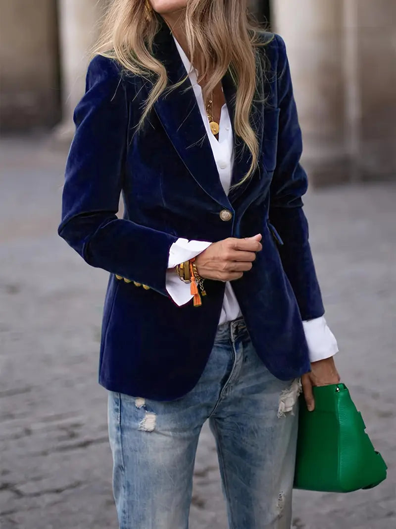 Savannah - Elegant Velvet Blazer