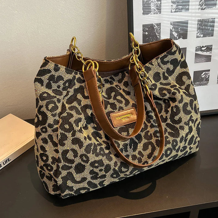 Tessa – Chic Leopard Print Handbag for Women