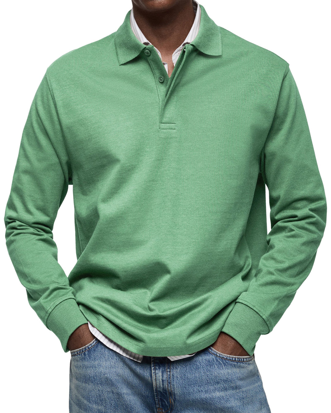 Thea – Casual Longsleeve Polo for Refined Comfort
