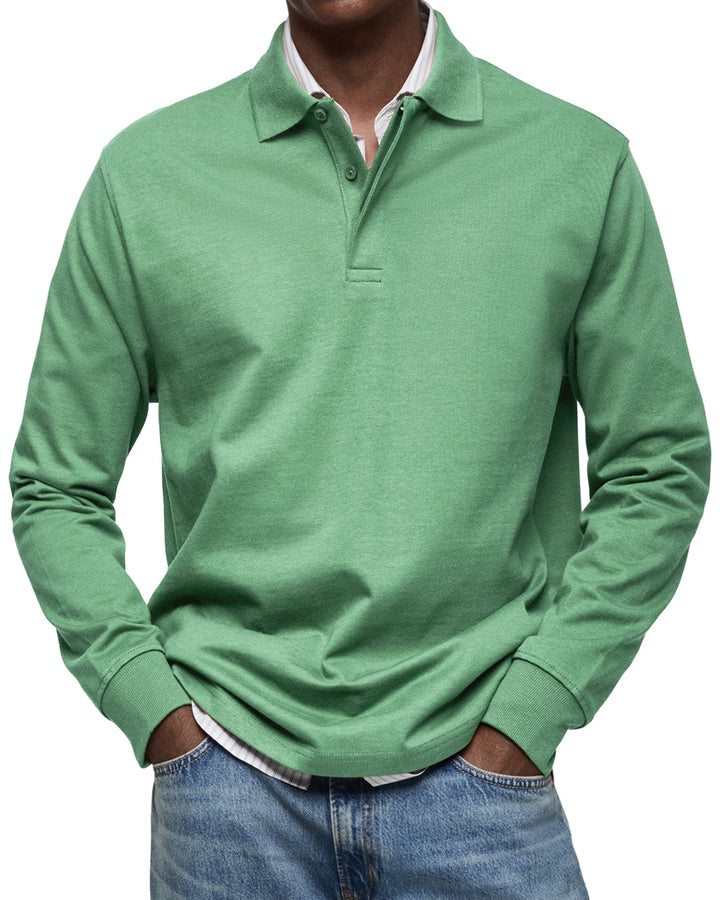 Thea – Casual Longsleeve Polo for Refined Comfort