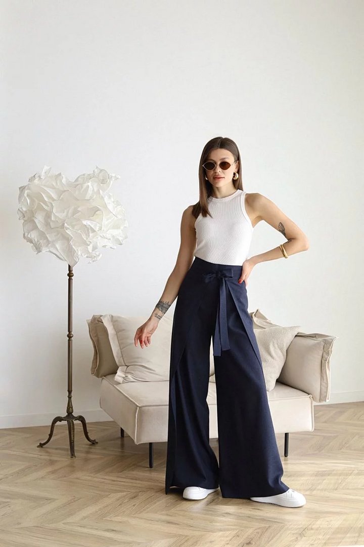 Raven – Wide Linen Trousers for Effortless Elegance