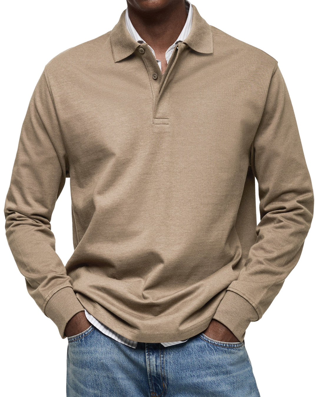 Thea – Casual Longsleeve Polo for Refined Comfort
