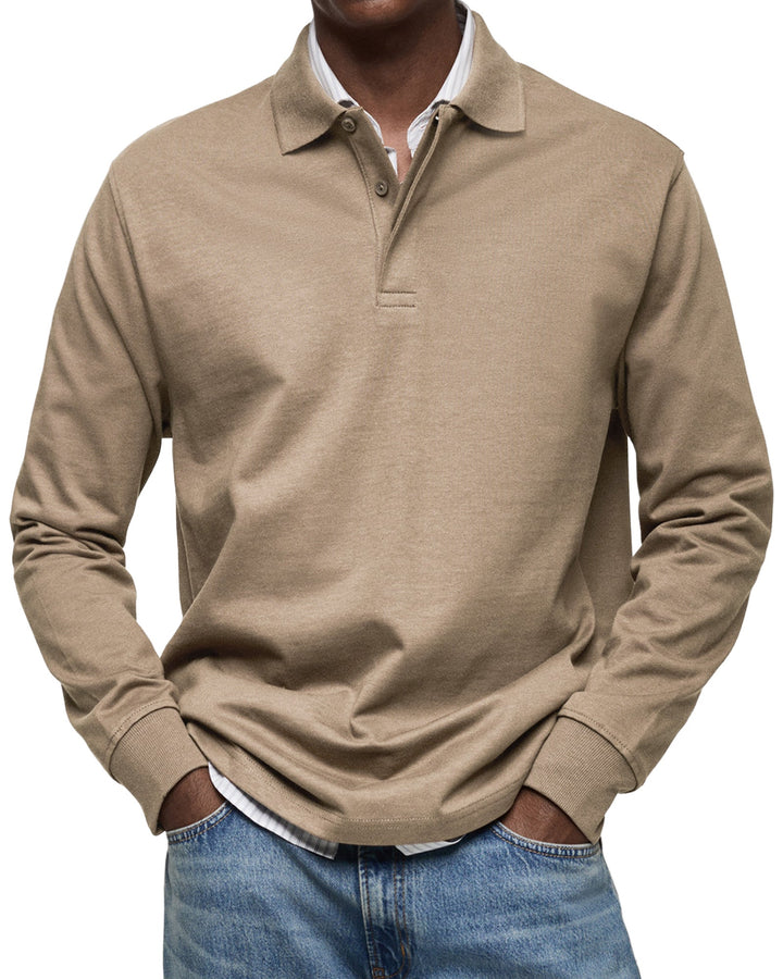 Thea – Casual Longsleeve Polo for Refined Comfort