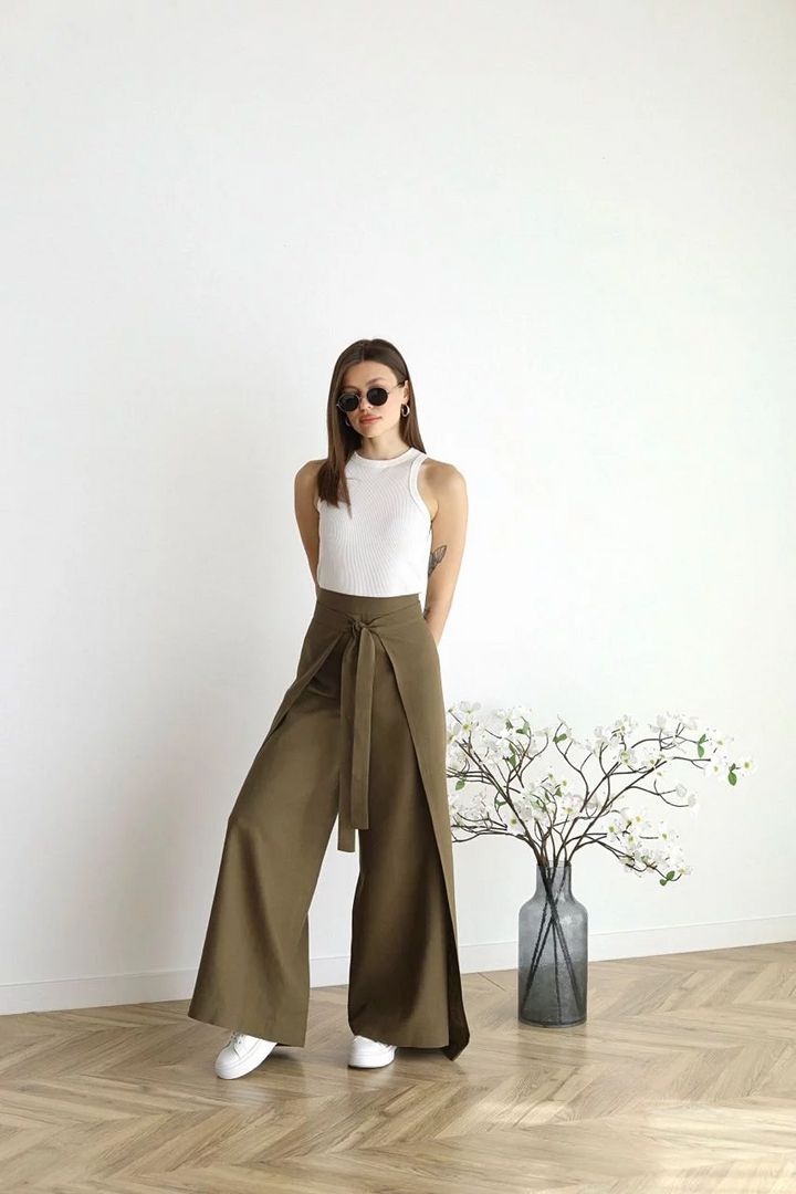 Raven – Wide Linen Trousers for Effortless Elegance