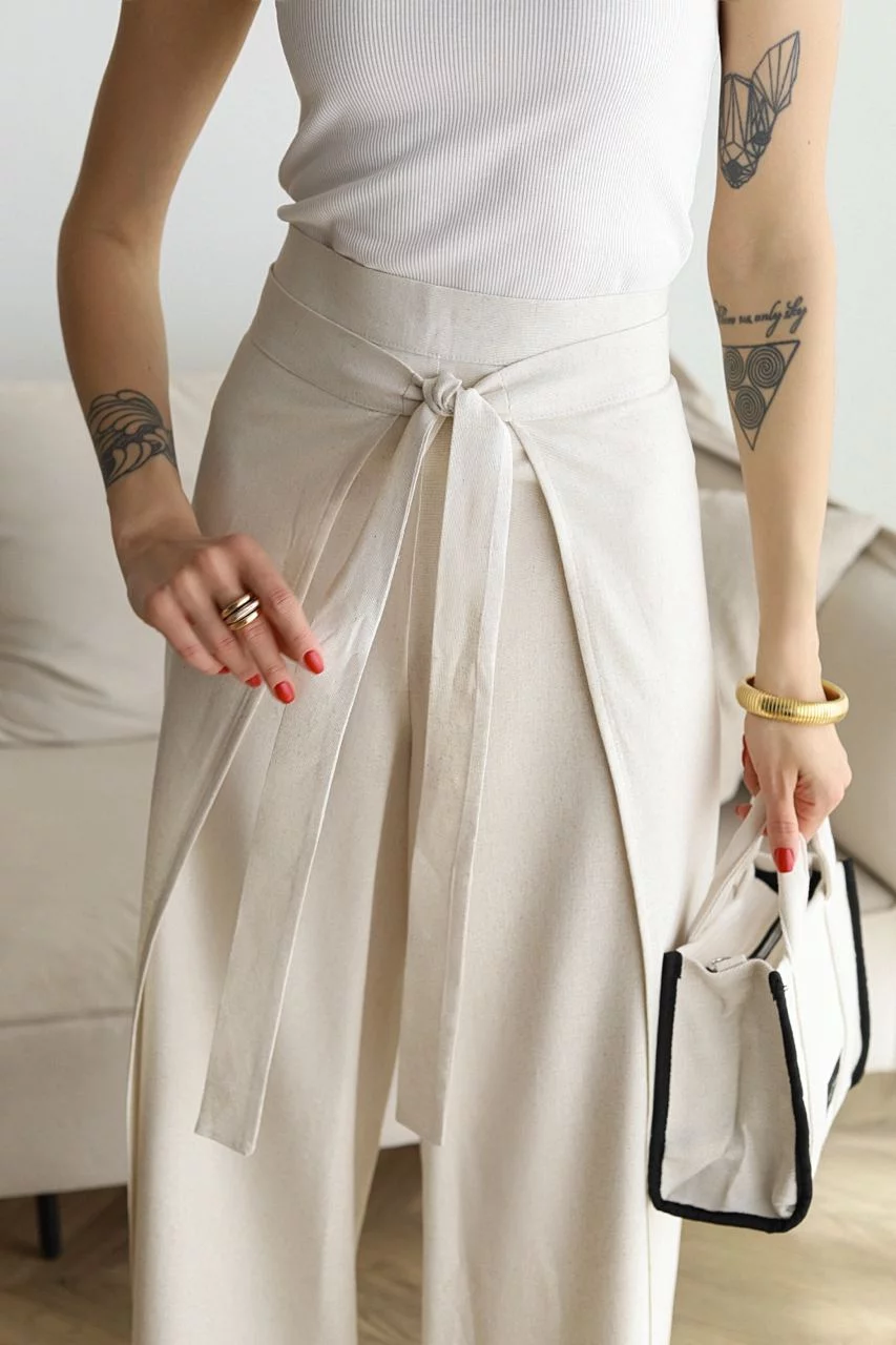 Raven – Wide Linen Trousers for Effortless Elegance