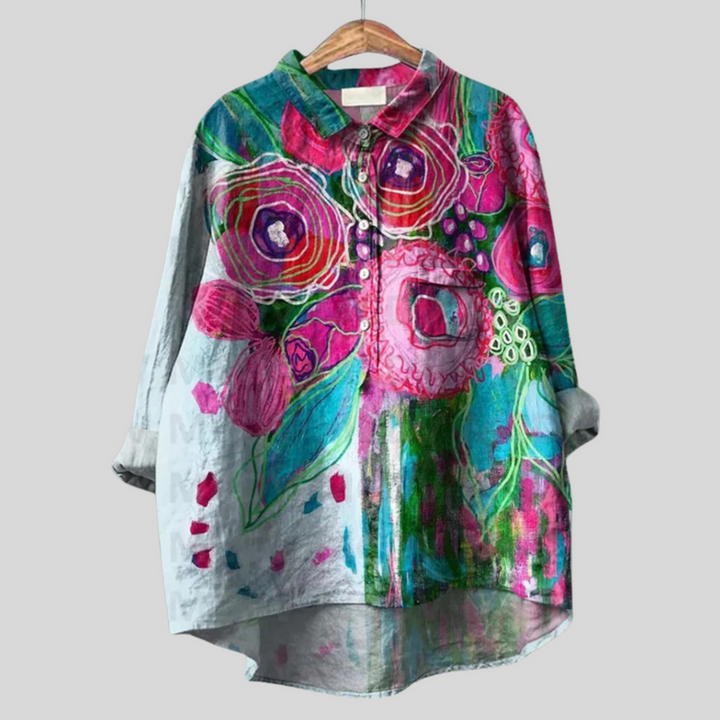 Rivka – Handmade Floral Shirt