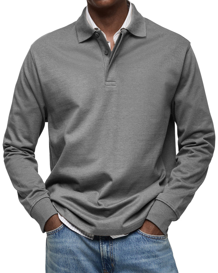 Thea – Casual Longsleeve Polo for Refined Comfort