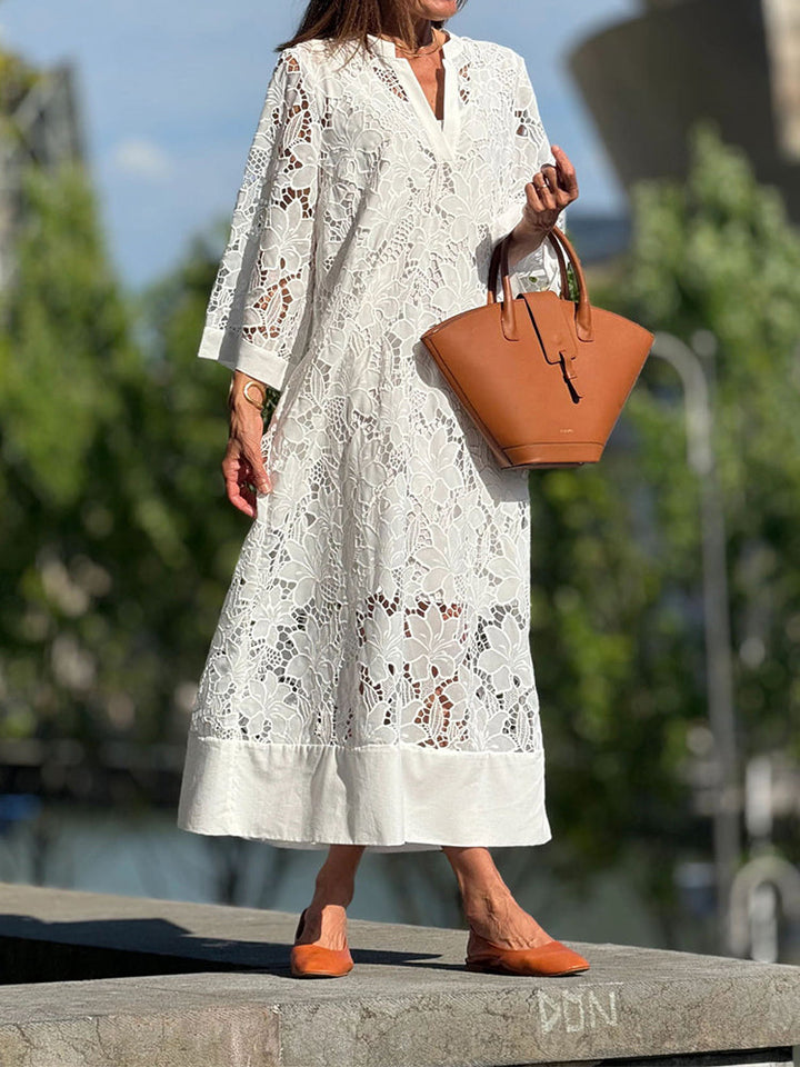 Clover - Modern Flowing Refined Lace Dress