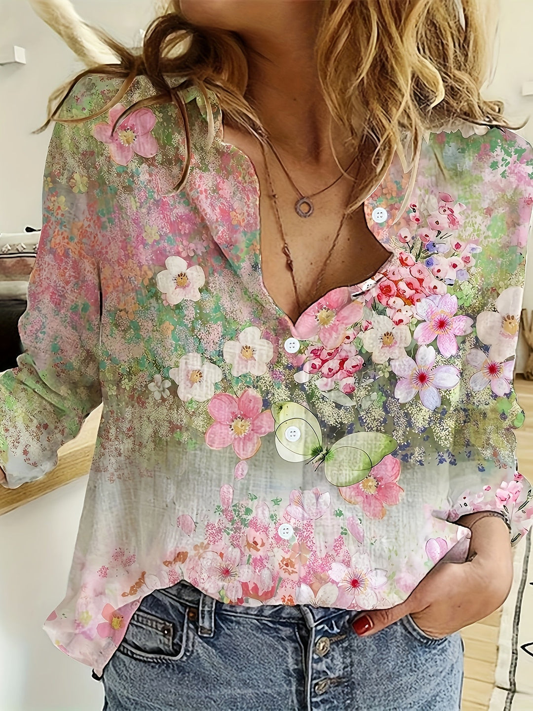 Greysen – Floral Boho Blouse