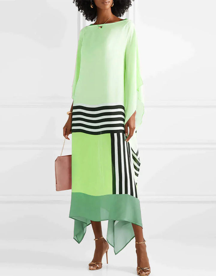 Aleah – Bold Striped Patchwork Dress