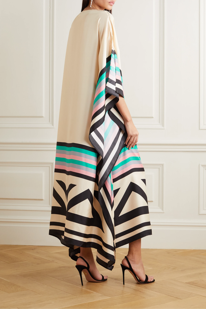 Aleah – Bold Striped Patchwork Dress