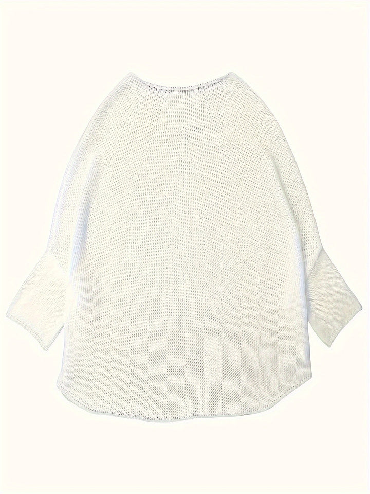 Natalie | Elegant Batwing Knit Pullover