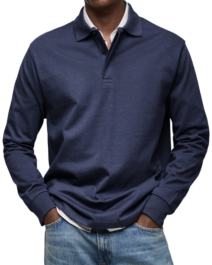 Thea – Casual Longsleeve Polo for Refined Comfort