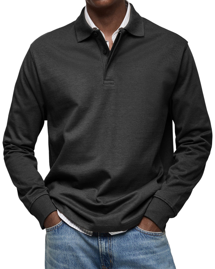Thea – Casual Longsleeve Polo for Refined Comfort