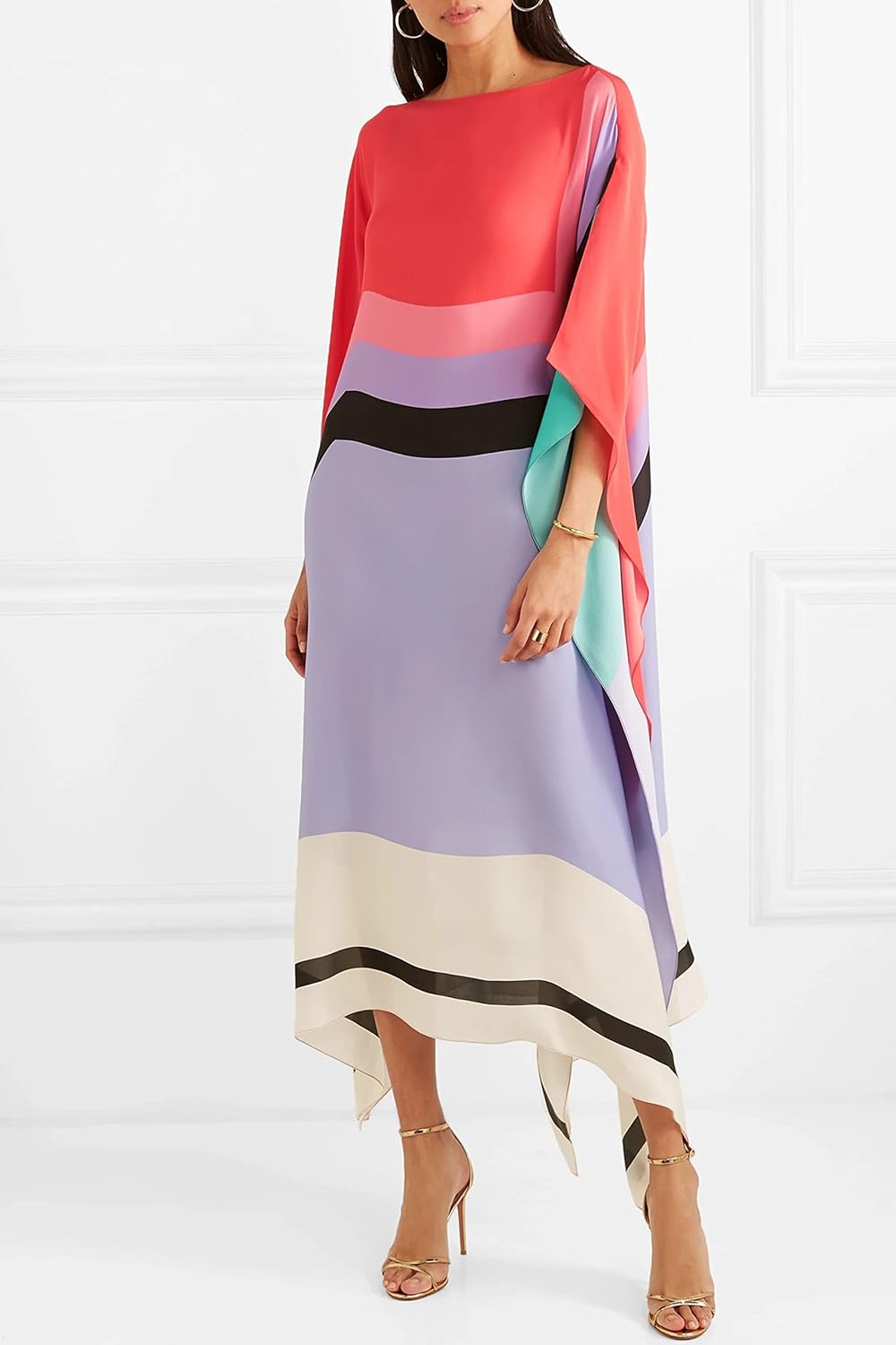 Aleah – Bold Striped Patchwork Dress