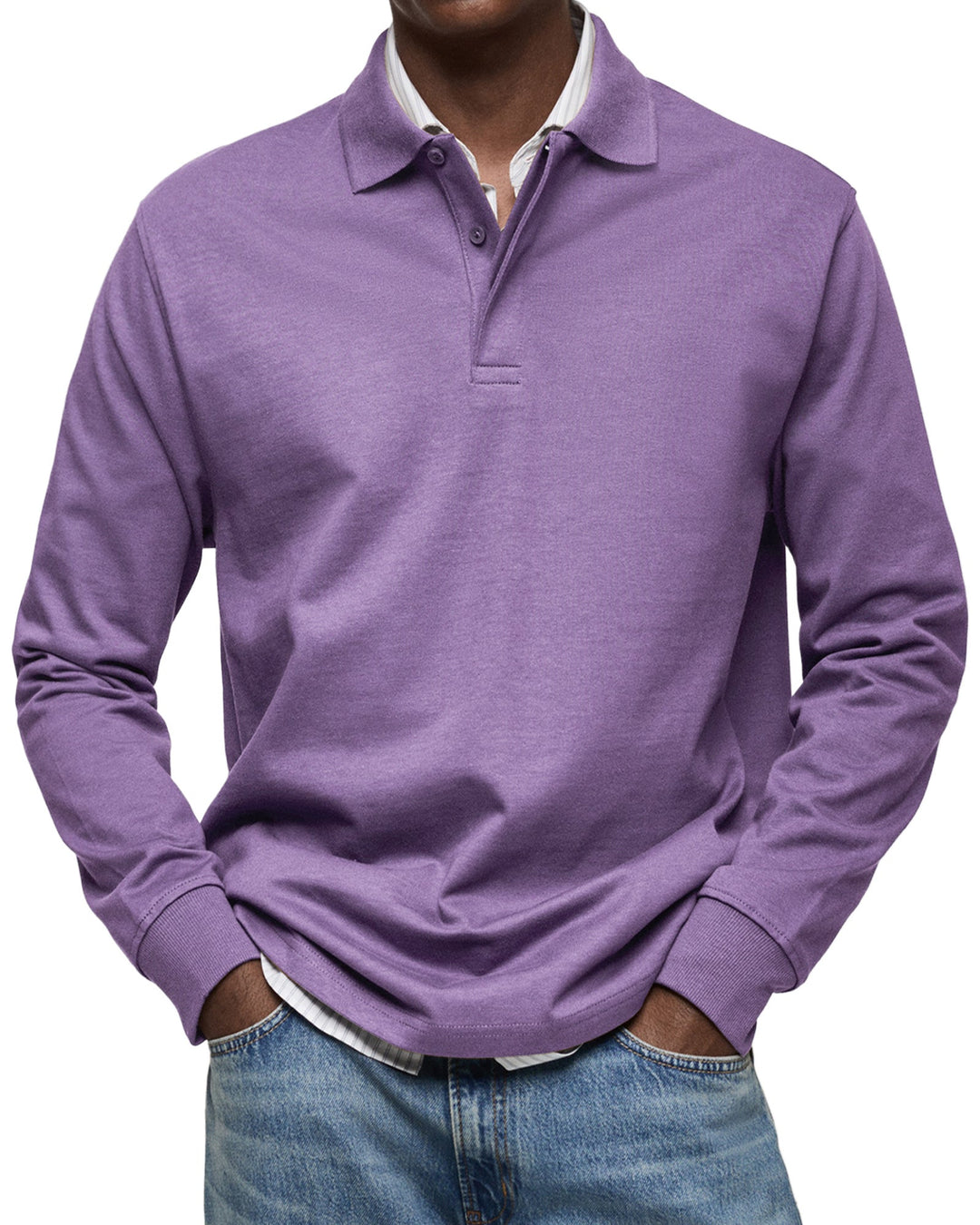 Thea – Casual Longsleeve Polo for Refined Comfort