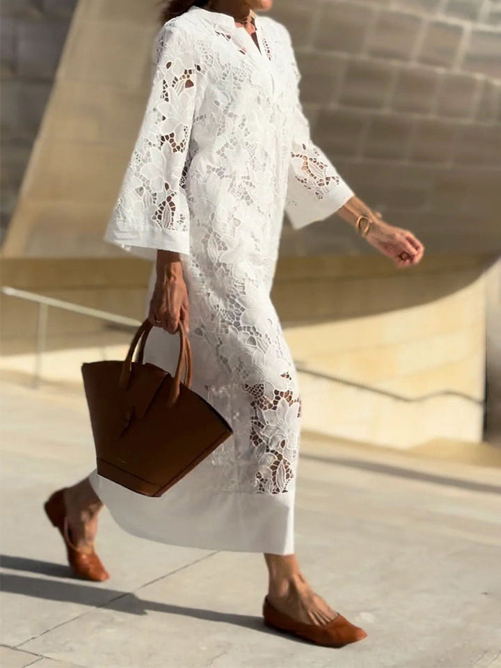 Clover - Modern Flowing Refined Lace Dress