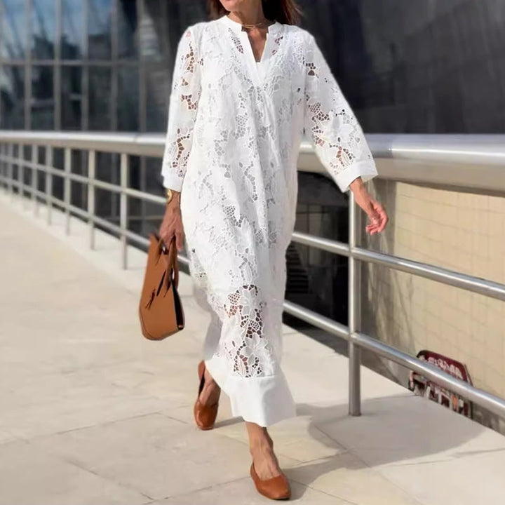 Clover - Modern Flowing Refined Lace Dress
