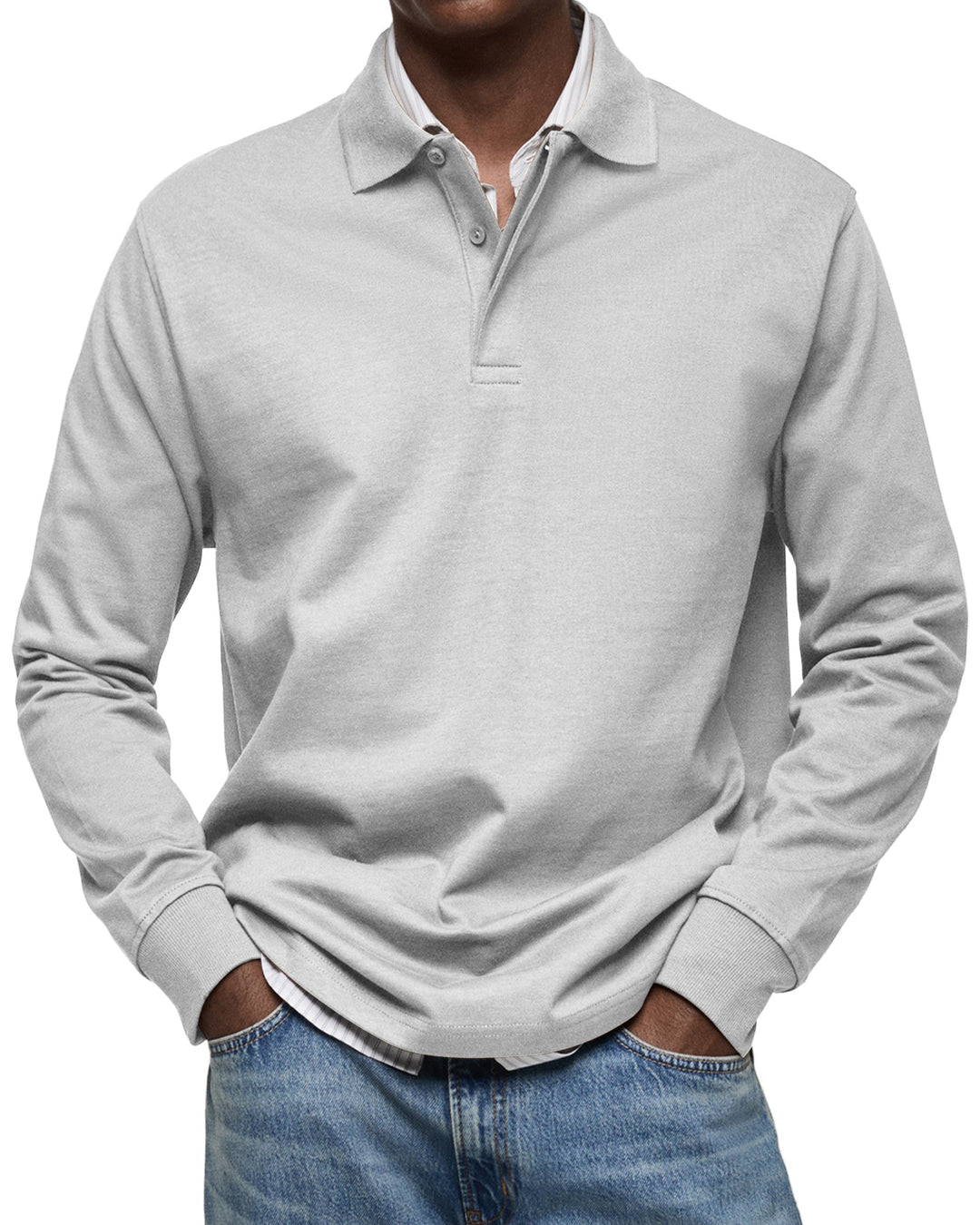 Thea – Casual Longsleeve Polo for Refined Comfort