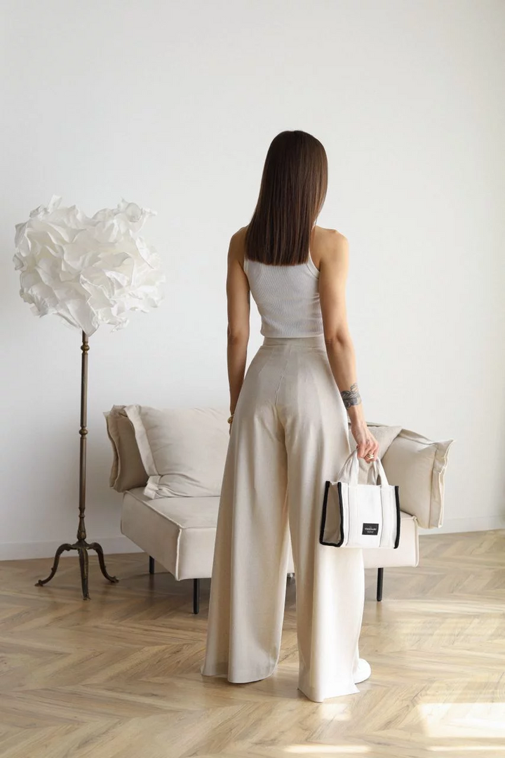 Raven – Wide Linen Trousers for Effortless Elegance