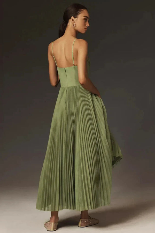 Jovie – Pleated Tulle Maxi Dress