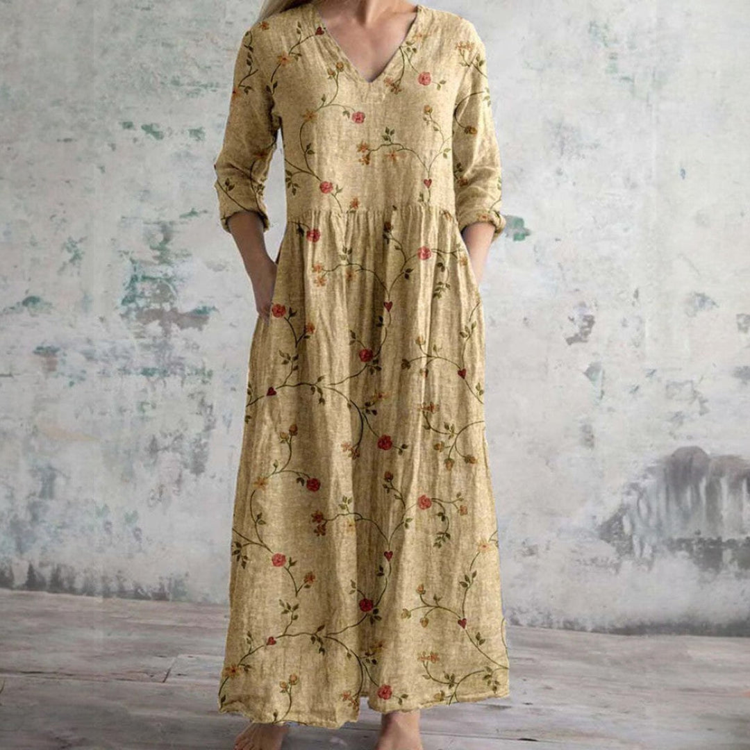 Dahlia – Floral Dress for Effortless Elegance