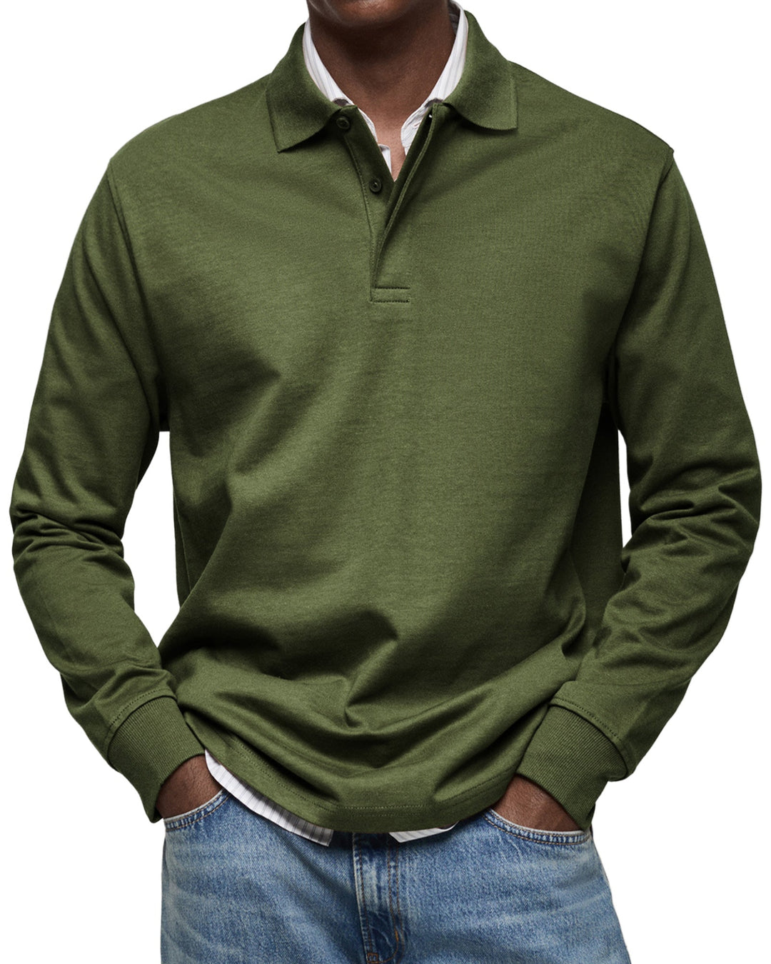 Thea – Casual Longsleeve Polo for Refined Comfort