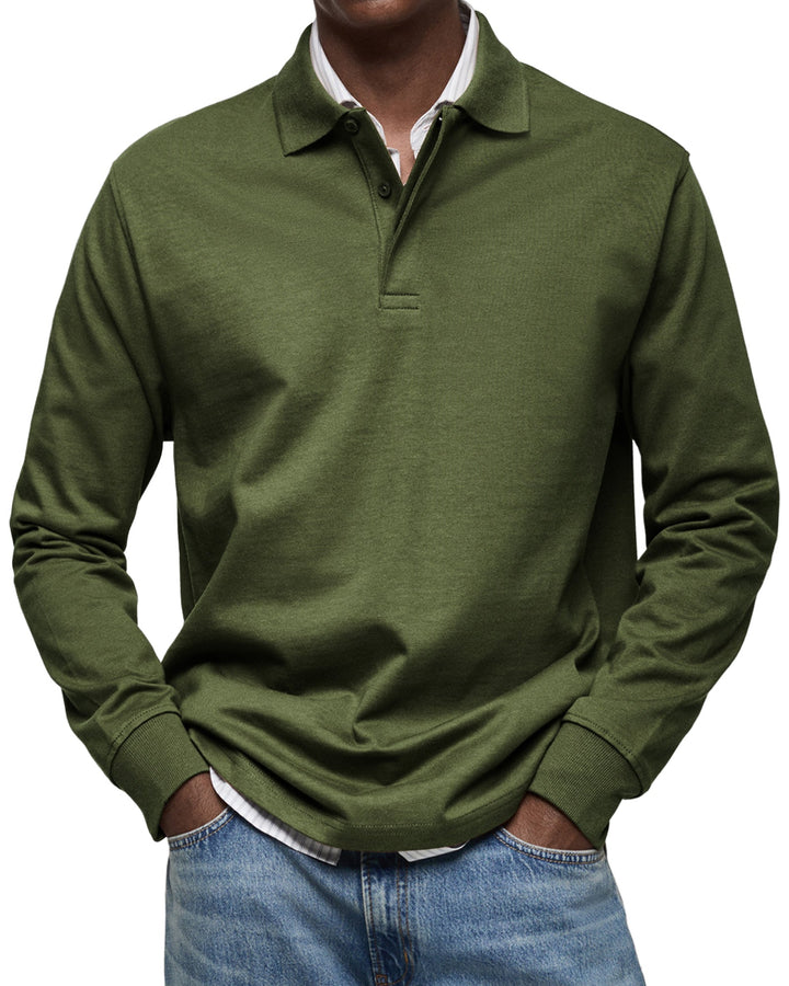Thea – Casual Longsleeve Polo for Refined Comfort