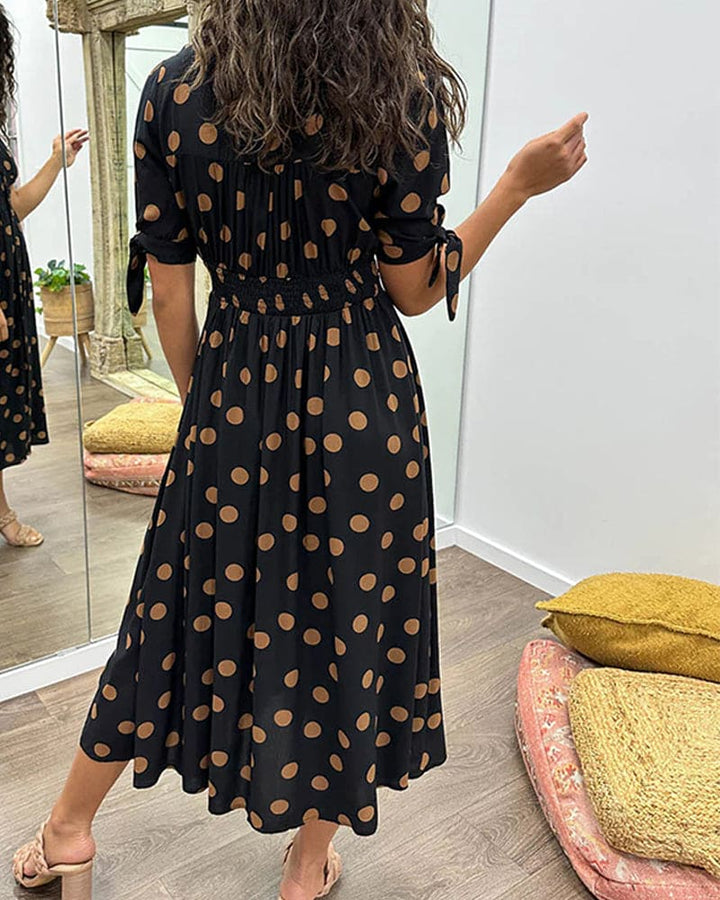 Jasmine – Elegant Dress with Deep V-neck