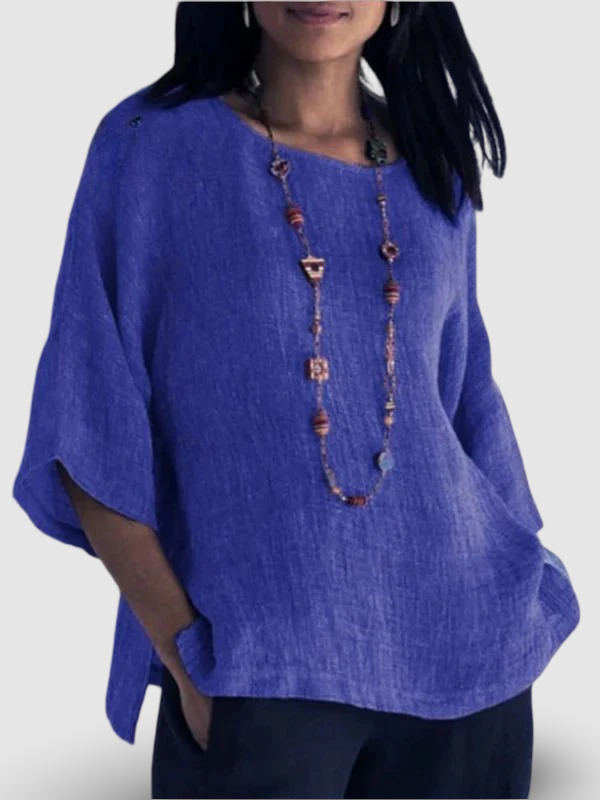 Drea – Crewneck Cotton Shirt Top