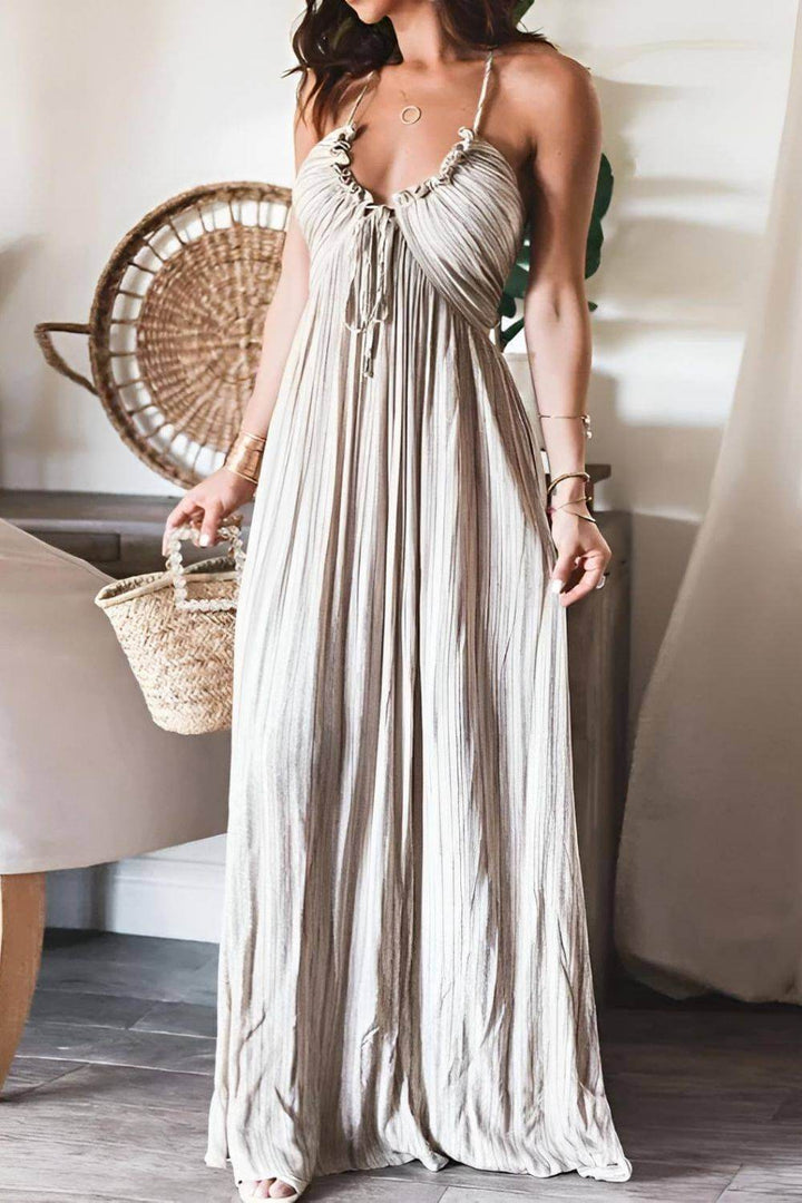 Sienna – Chic Pleated Maxi Dress