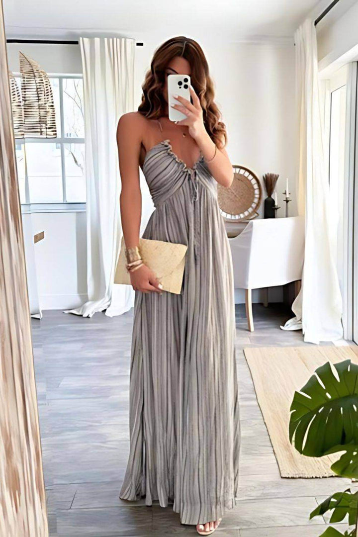 Sienna – Chic Pleated Maxi Dress