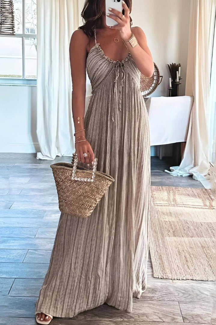 Sienna – Chic Pleated Maxi Dress